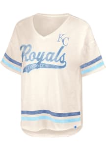 Kansas City Royals Womens White Scrimmage Short Sleeve T-Shirt