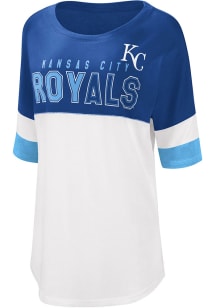 Kansas City Royals Womens White Triple A Short Sleeve T-Shirt