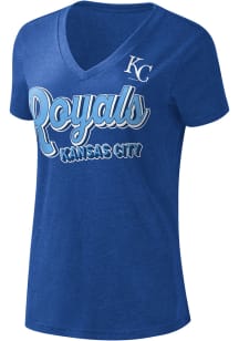 Kansas City Royals Womens Blue 1st Place Short Sleeve T-Shirt