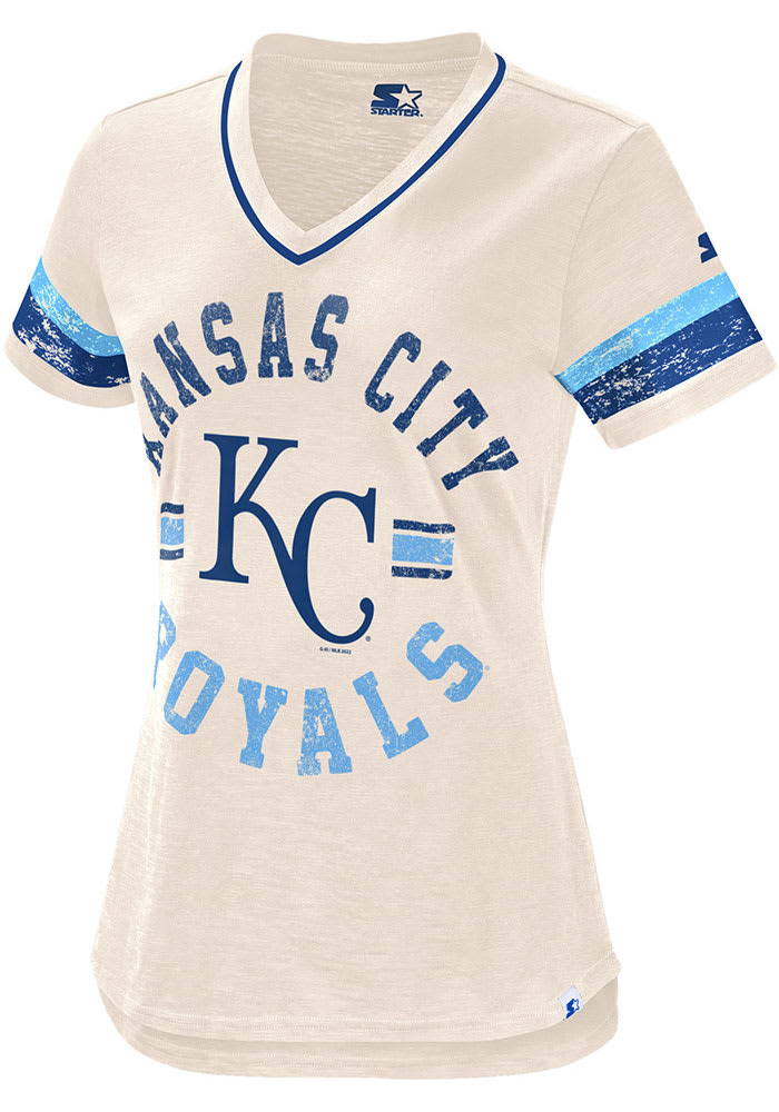 Kansas City Royals Ladies Team Icon V-Neck Short Sleeve T-Shirt by