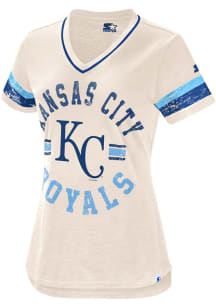 Kansas City Royals Womens White Fair play Short Sleeve T-Shirt