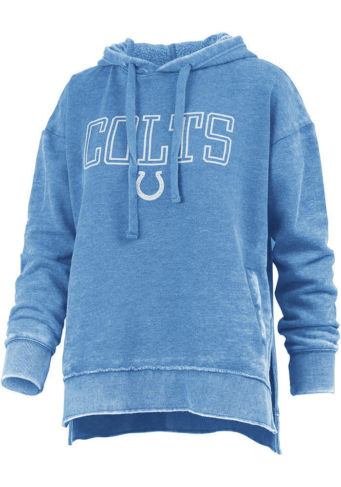 Indianapolis Colts Womens Blue Vintage Hooded Sweatshirt