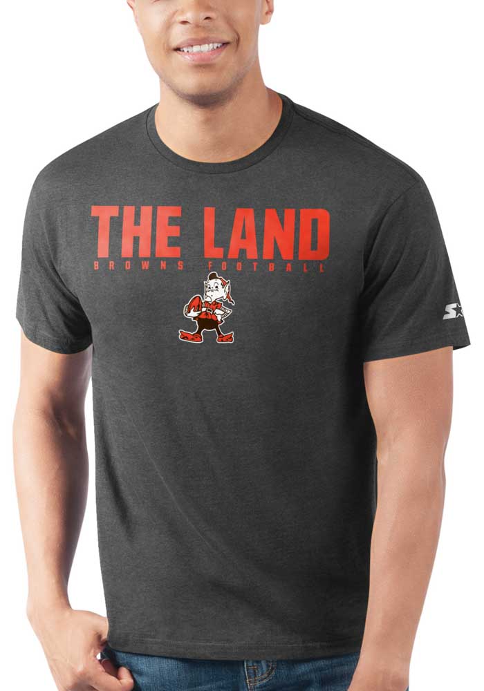 Starter Cleveland Browns Black The Land Short Sleeve T Shirt