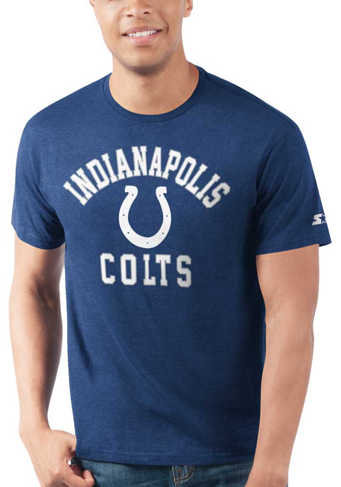Starter Indianapolis Colts Blue Arch Name Short Sleeve T Shirt