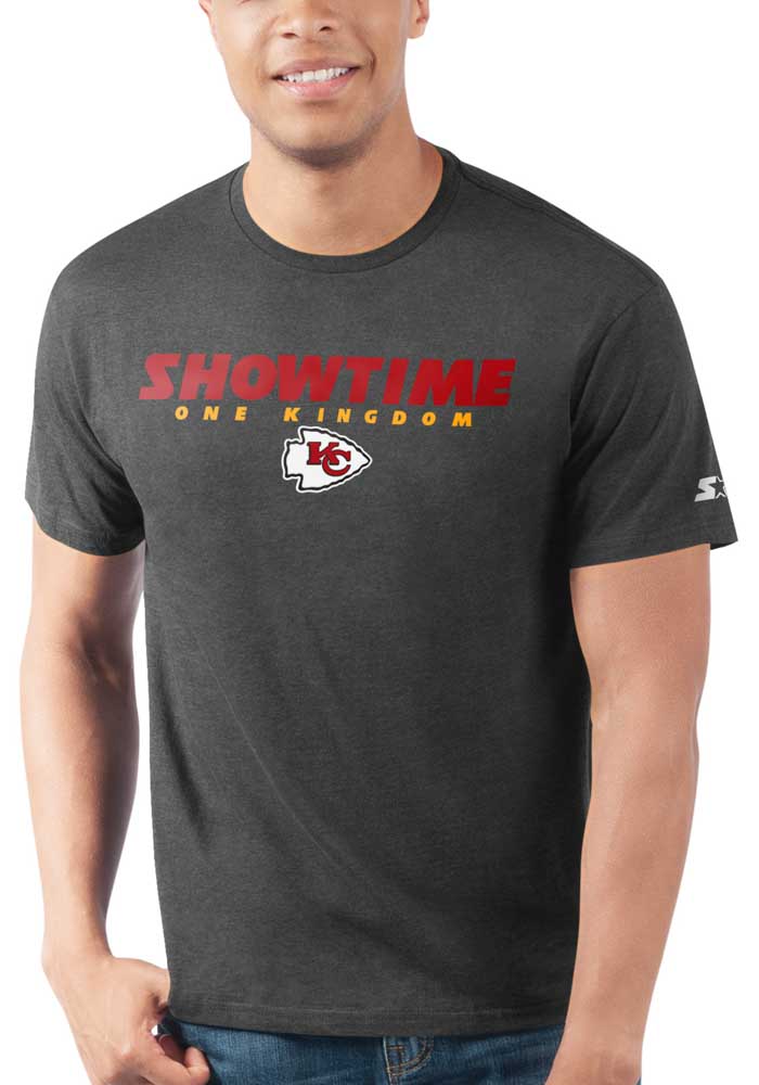 Starter Kansas City Chiefs Black Prime Time Showtime Short Sleeve T Shirt