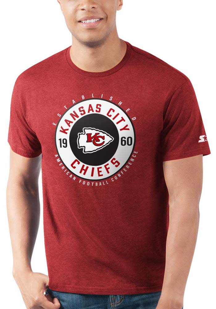 Starter Kansas City Chiefs Red Stamp Short Sleeve T Shirt