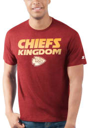 Starter Kansas City Chiefs Red Kingdom Gradient Short Sleeve T Shirt