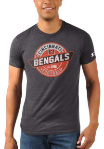 Starter Cincinnati Bengals Black Stamp Short Sleeve Fashion T Shirt