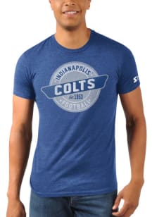 Starter Indianapolis Colts Blue Stamp Short Sleeve Fashion T Shirt