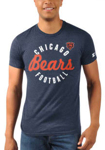 Starter Chicago Bears Navy Blue Circle Script Short Sleeve Fashion T Shirt