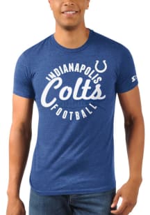 Starter Indianapolis Colts Blue Circle Script Short Sleeve Fashion T Shirt
