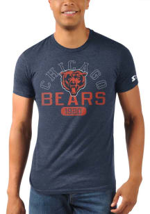 Starter Chicago Bears Navy Blue Name Drop Short Sleeve Fashion T Shirt