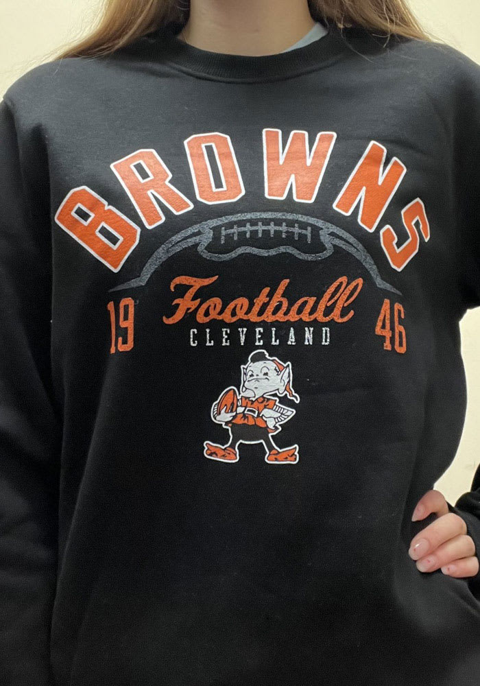 Cleveland Browns COTTON POLY Sweatshirt - Black