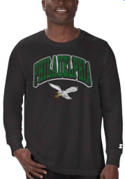 Starter Philadelphia Eagles Black Arch Name Long Sleeve T Shirt