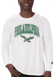 Starter Philadelphia Eagles White Arch Name Long Sleeve T Shirt