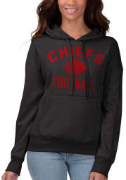 Kansas City Chiefs Womens Black Game Day Hooded Sweatshirt