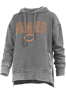 Chicago Bears Womens Charcoal Vintage Hooded Sweatshirt