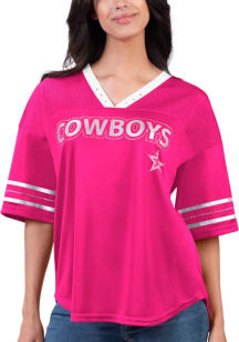 Dallas Cowboys Womens Main Player Fashion Football Jersey - Pink