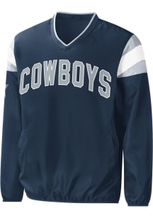 Dallas Cowboys Mens Navy Blue CLUTCH HITTER Pullover Jackets