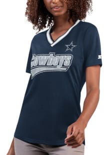 Dallas Cowboys Womens Goal Fashion Football Jersey - Navy Blue