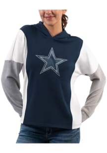 Dallas Cowboys Womens Navy Blue Game Plan Hooded Sweatshirt