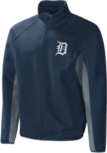 Detroit Tigers Mens Navy Blue HOME TEAM Light Weight Jacket
