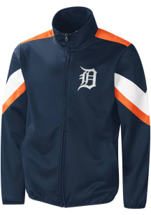 Detroit Tigers Mens Navy Blue EARNED RUN Track Jacket