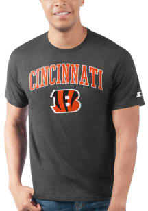 Starter Cincinnati Bengals Black PRIME TIME Short Sleeve T Shirt