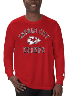 Starter Kansas City Chiefs Red HALF TIME Long Sleeve T Shirt