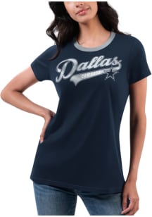 Dallas Cowboys Womens Navy Blue Recruit Short Sleeve T-Shirt
