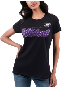 K-State Wildcats Womens Black Team Short Sleeve T-Shirt