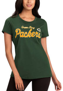 Green Bay Packers Womens Green Record Setter Short Sleeve T-Shirt