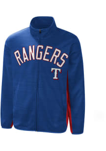 Texas Rangers Mens Blue Half Court Track Jacket