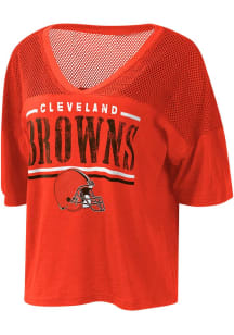 Cleveland Browns Womens Power Play Fashion Football Jersey - Orange
