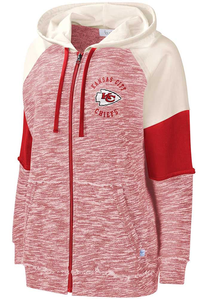 Kansas City Chiefs Women's Red Training Camp Long Sleeve Full Zip Jacket, Red, 50 POLY/38 COT/12 RAY, Size S, Rally House