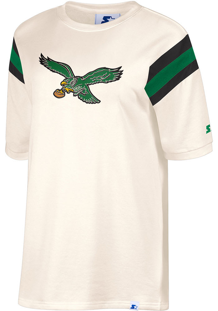 Philadelphia Eagles Womens Kelly Green Ringer Short Sleeve T-Shirt