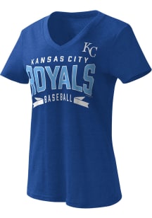 Kansas City Royals Womens Blue Dream Team Short Sleeve T-Shirt