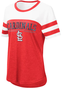 St Louis Cardinals Womens Red Setter Short Sleeve T-Shirt