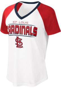 St Louis Cardinals Womens White Extra Inning Short Sleeve T-Shirt
