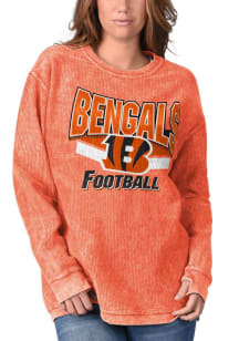 Cincinnati Bengals Womens Orange Cozy Crew Sweatshirt