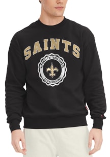 Tommy Hilfiger New Orleans Saints Mens Grey Arch Name Long Sleeve Crew Sweatshirt