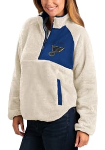 St Louis Blues Womens White Skybox Light Weight Jacket