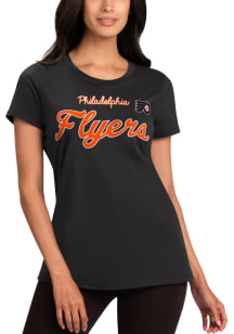 Philadelphia Flyers Womens Orange Record Setter Short Sleeve T-Shirt