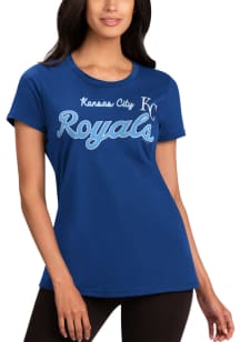Kansas City Royals Womens Blue Record Setter Short Sleeve T-Shirt