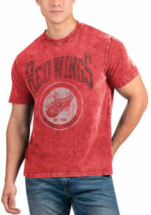 Starter Detroit Red Wings Red Overtime Short Sleeve Fashion T Shirt