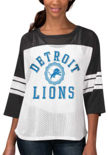 Detroit Lions Womens First Team Fashion Football Jersey - White