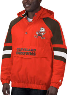 Starter Cleveland Browns Mens Orange THURSDAY NIGHT Pullover Jackets