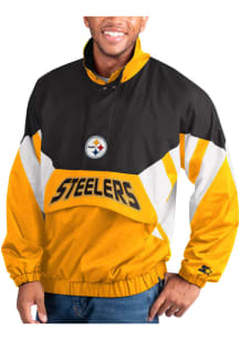 Starter Pittsburgh Steelers Mens Black Power Play Pullover Jackets