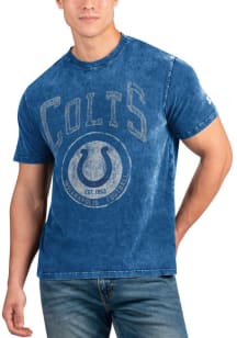Starter Indianapolis Colts Blue Overtime Short Sleeve Fashion T Shirt