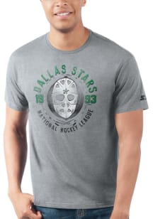 Starter Dallas Stars Grey Prime Time Short Sleeve T Shirt